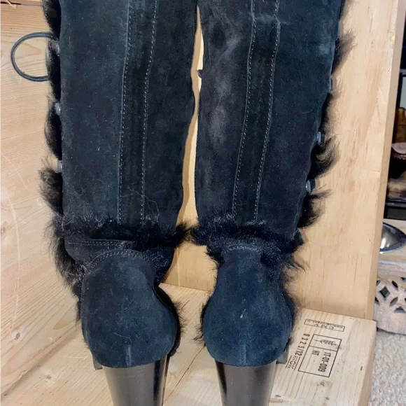 Coach suede tall heeled boots - Picture 12 of 12